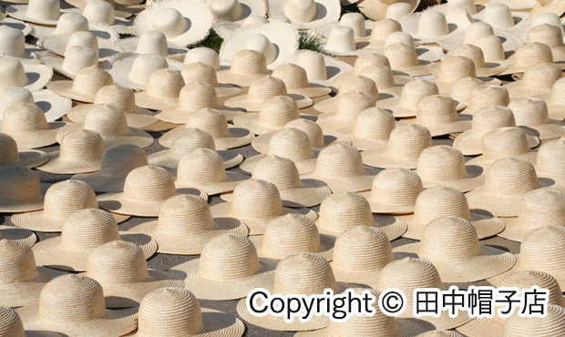 田中帽子店の麦わら帽子ができるまで