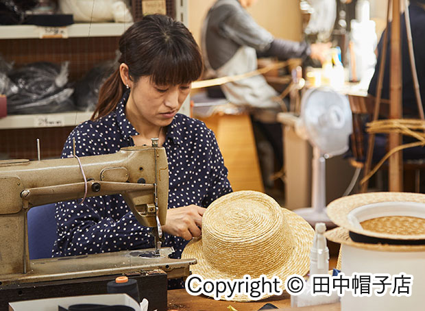 田中帽子店の麦わら帽子ができるまで