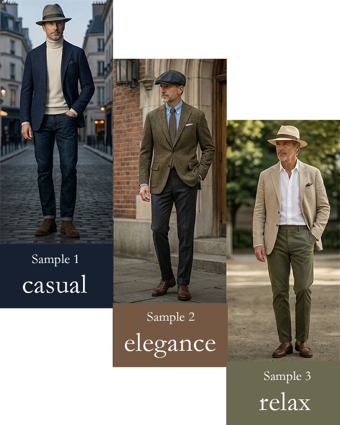 帽子が導く紳士の装い ― 品格を纏う、大人のコーディネート集 一覧