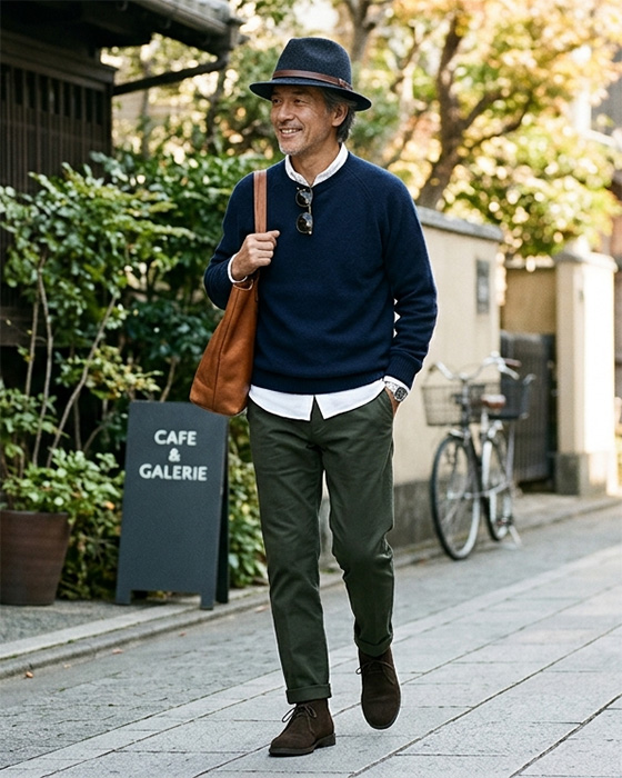 引き算で整える大人の休日スタイル ― 肩の力を抜いた上質なカジュアルコーディネート