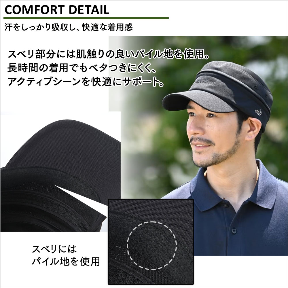 Air Mesh 2way Golf Cap（エアメッシュ ツーウェイ ゴルフキャップ） 詳細