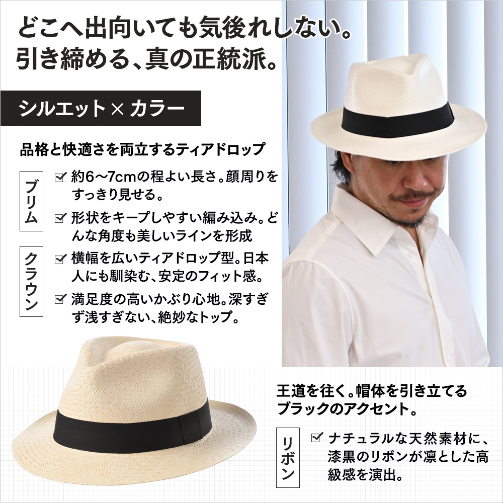 Teardrop Panama Hat（ティアドロップ パナマハット）　詳細