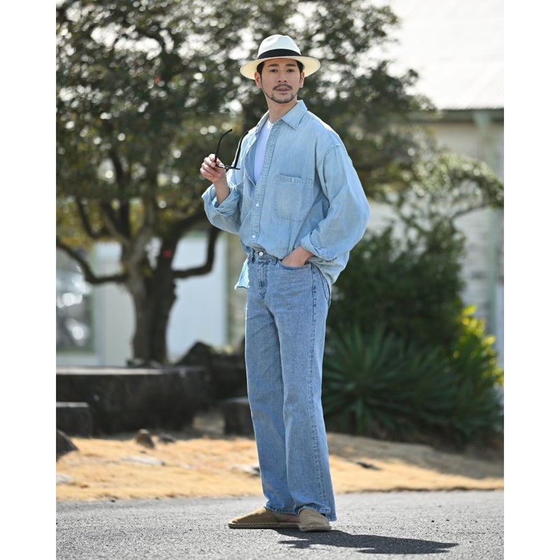 オメロ オルテガのパナマハット PRIMERA（プリメーラ）ホワイトのモデル写真