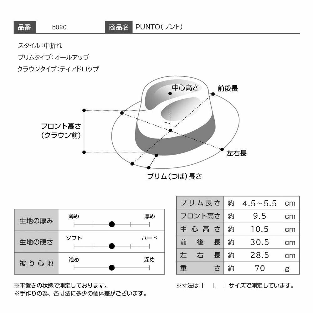 オメロオルテガ パナマハット PUNTO（プント）ナチュラル | 帽子通販