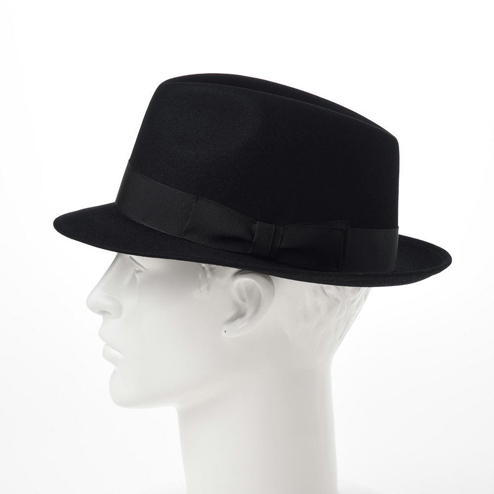 トナック フェルトハット LARME（ラルム）ブラック | 帽子通販 時谷堂