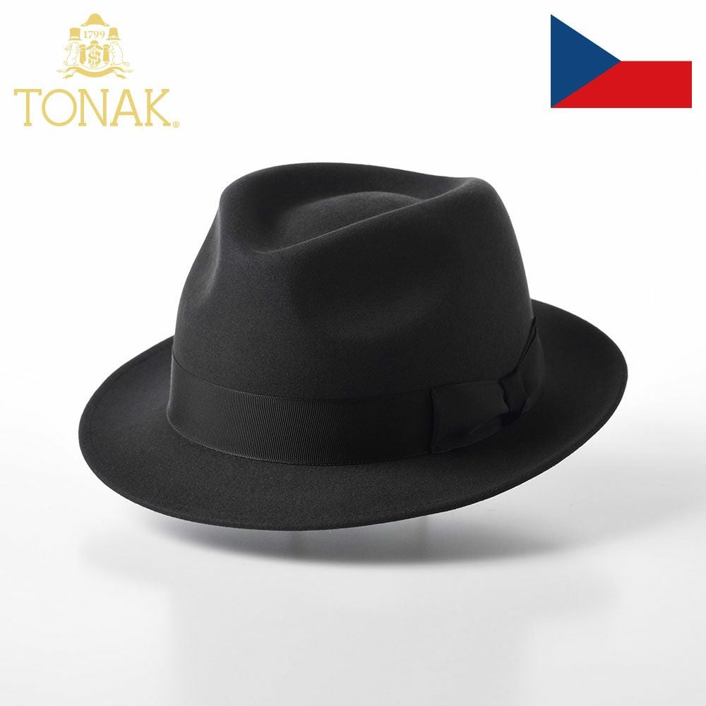 SUPERDUPER ブラック ウールフェルトハット レッター フェルトハット Wool Fedora（ウールフェドラ） ブラック