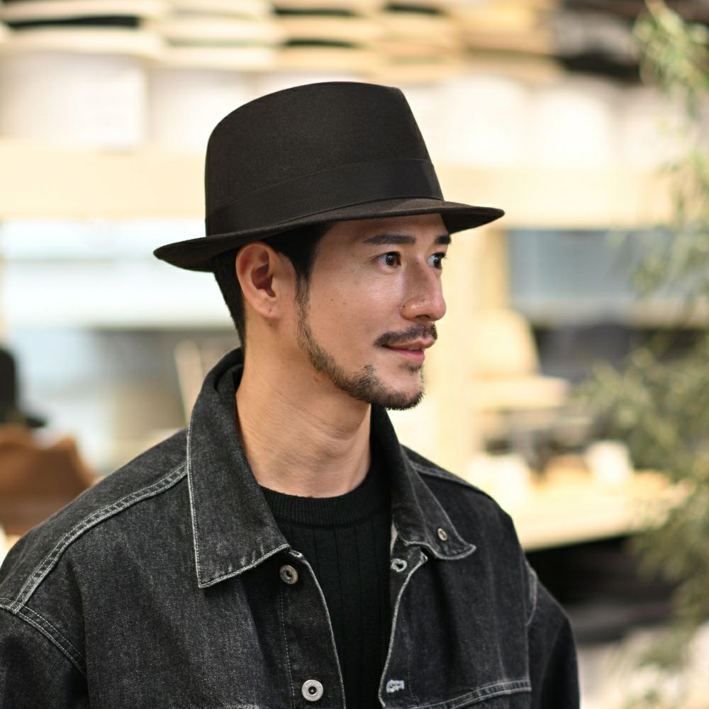 トナック フェルトハット LARME（ラルム）ダークブラウン | 帽子通販