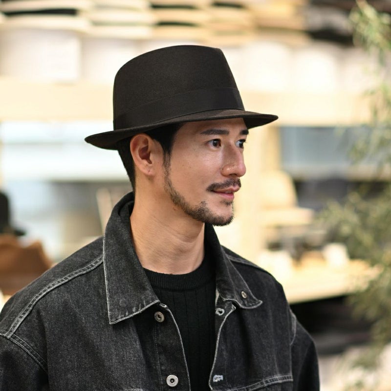 トナックのフェルトハット LARME（ラルム）ダークブラウン