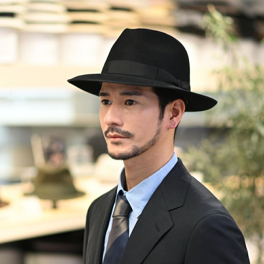 トナック フェルトハット NOBLE（ノーブル）ブラック | 帽子通販 時谷