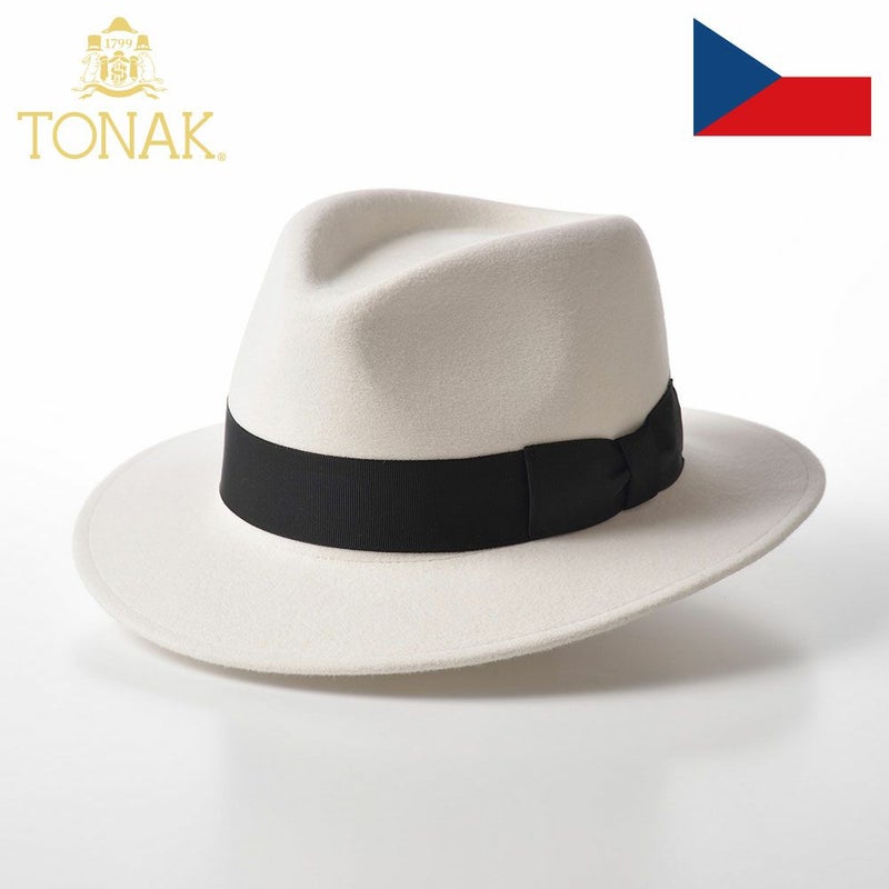 トナック フェルトハット FEDORA BLANC（フェドラ ブラン）ホワイト