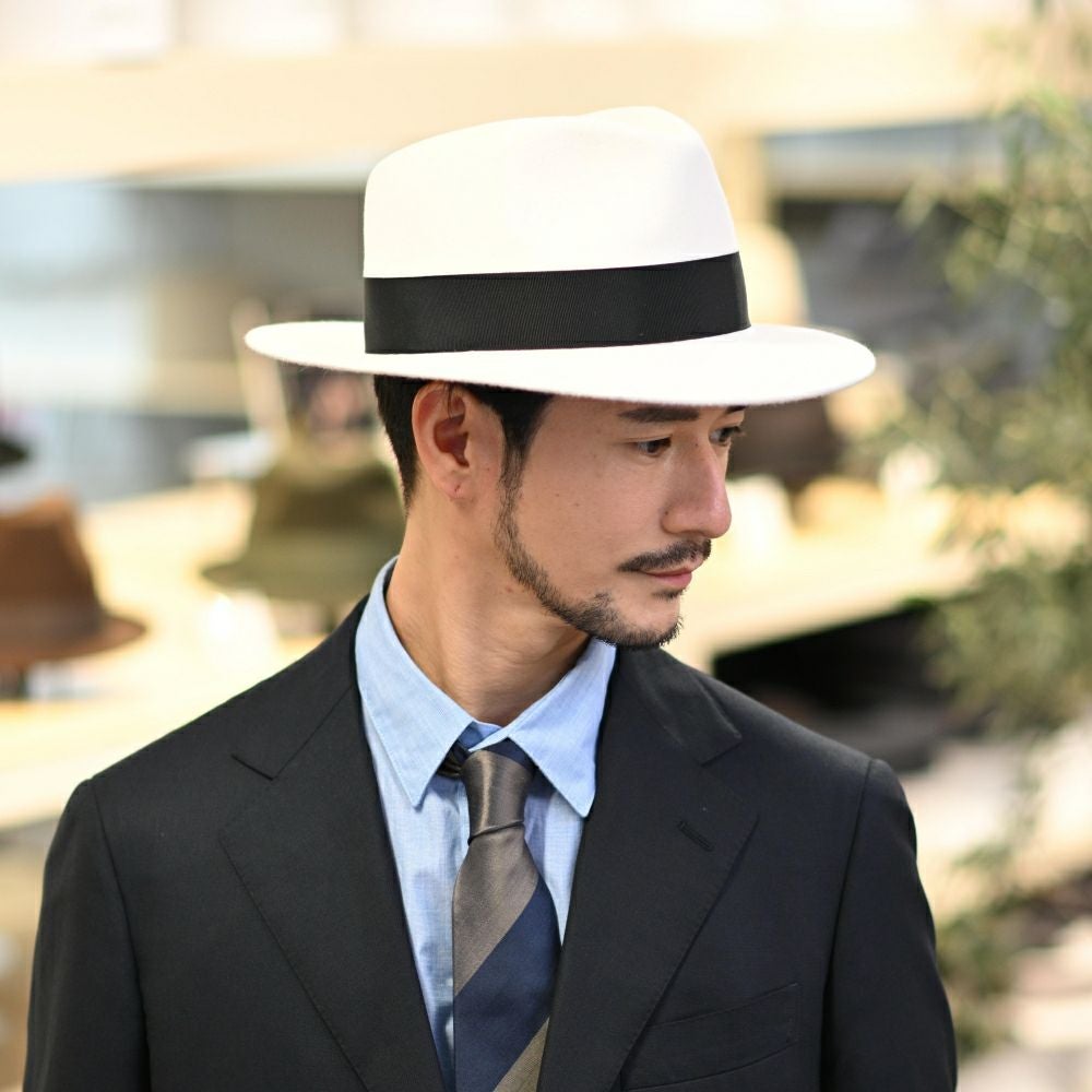 トナック フェルトハット FEDORA BLANC（フェドラ ブラン）ホワイト