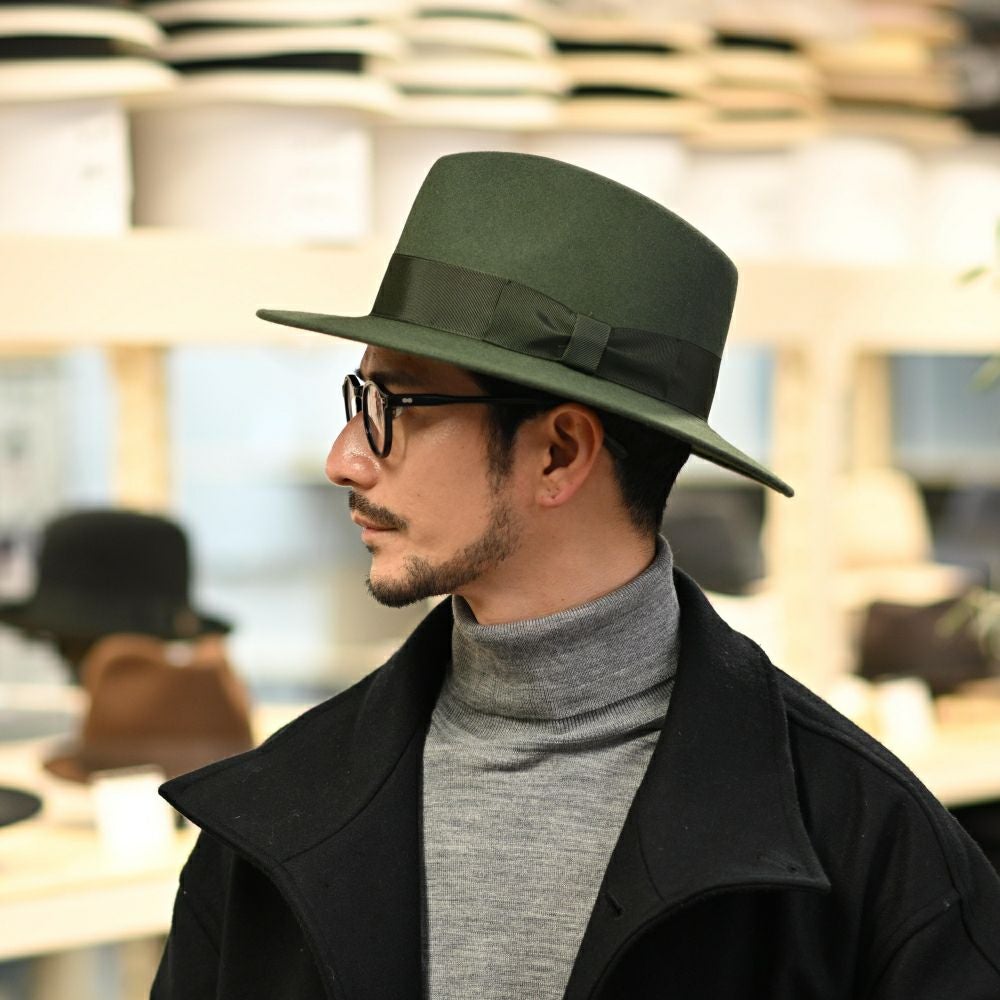 トナック フェルトハット FEDORA BOSQUET（フェドラ ボスケ）グリーン