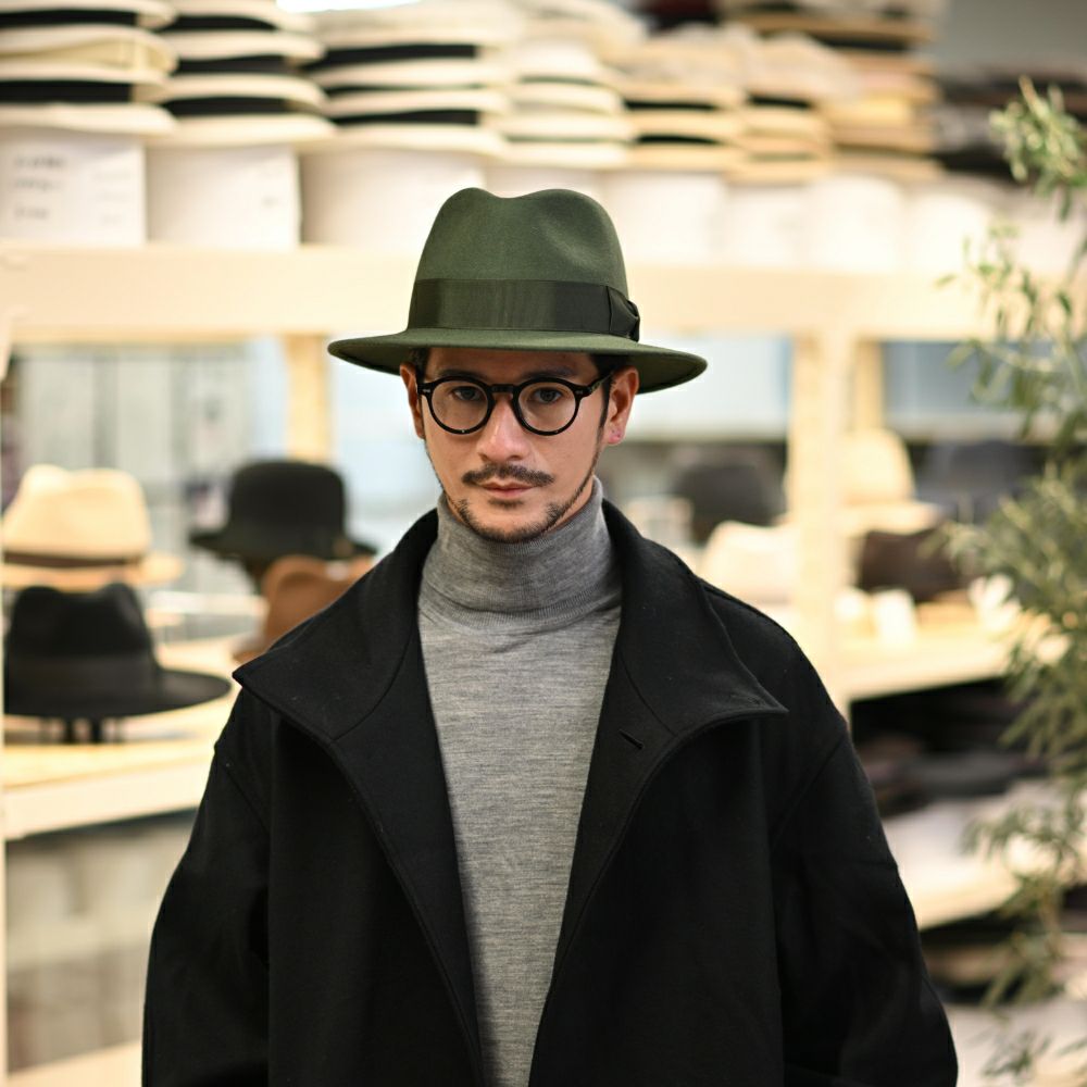 トナック フェルトハット FEDORA BOSQUET（フェドラ ボスケ）グリーン