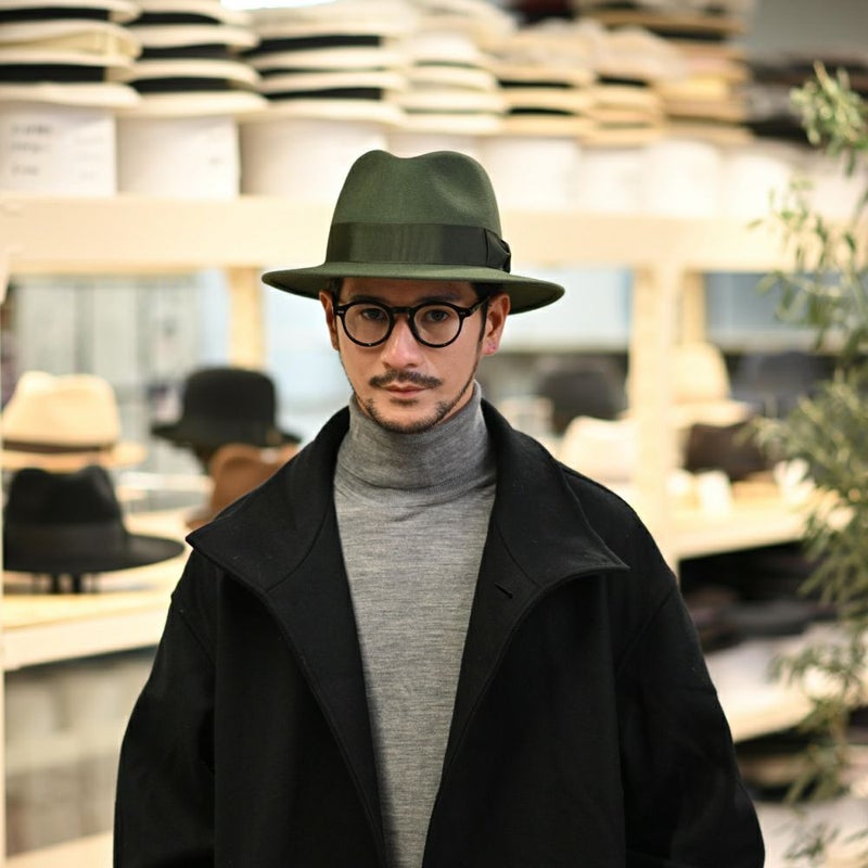 トナックのフェルトハット FEDORA BOSQUET（フェドラ ボスケ）グリーン