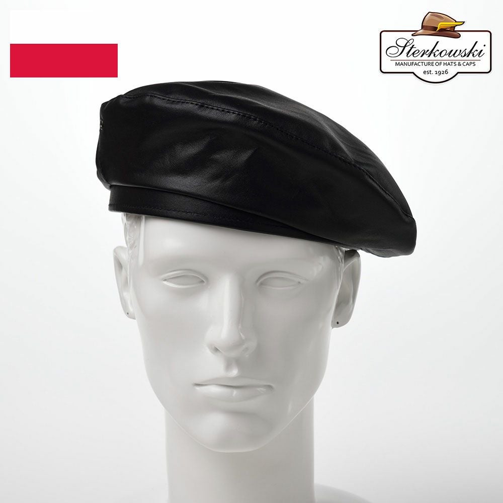 ステルコフスキー ベレー帽 Rebel Leather Beret（リベルレザー ベレー