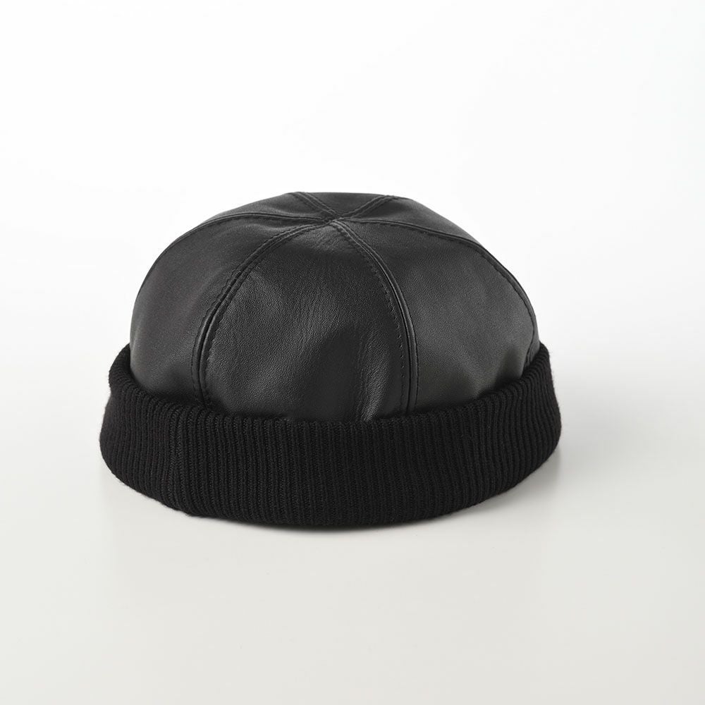 ステルコフスキー レザーキャップ Leather beanie cap（レザービーニー