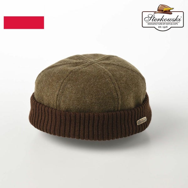 Wool beanie cap（ウールビーニーキャップ）カーキ