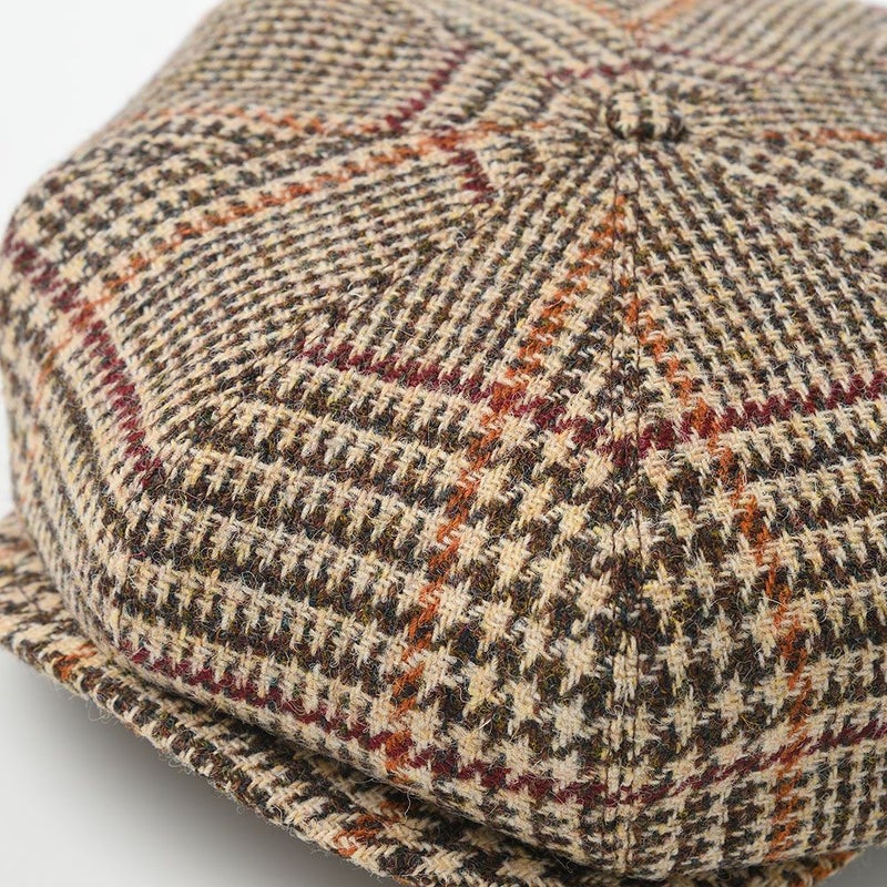 ステルコフスキーのキャスケット Peaky Blinders Harris Tweed（ピーキーブラインダーズ ハリスツイード）ベージュチェック