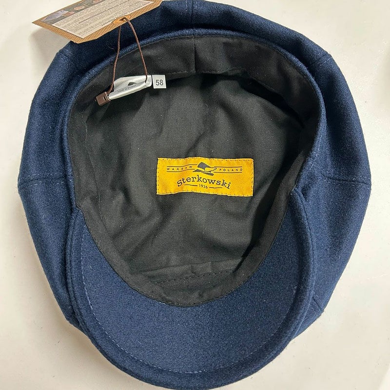 ステルコフスキーのキャスケット Peaky Blinders Wool（ピーキーブラインダーズ ウール）ブルー