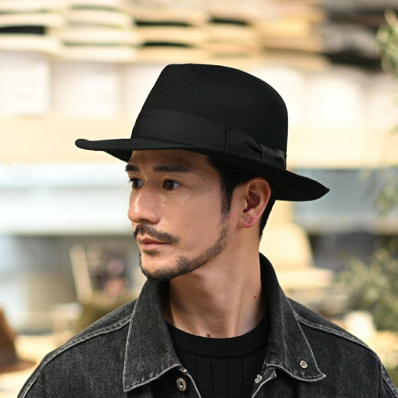 ビガリのフェルトハット ALFREDO（アルフレード）ブラック