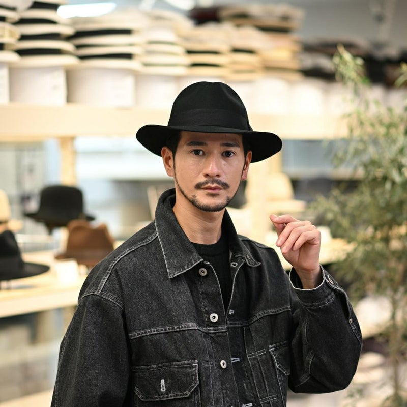 ビガリのフェルトハット ALFREDO（アルフレード）ブラック