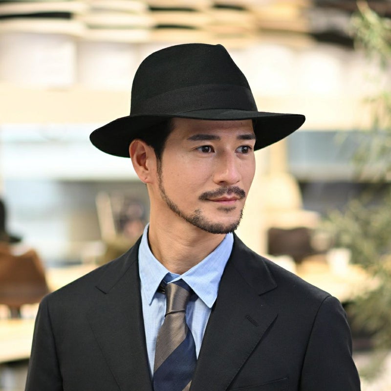 ビガリのフェルトハット ALFREDO（アルフレード）ブラック