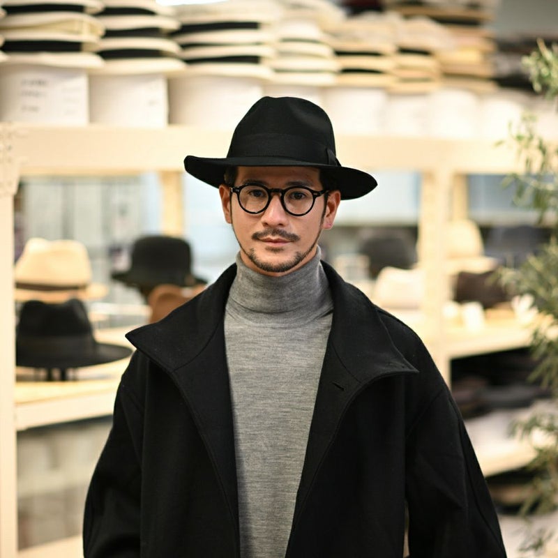 ビガリのフェルトハット ALFREDO（アルフレード）ブラック