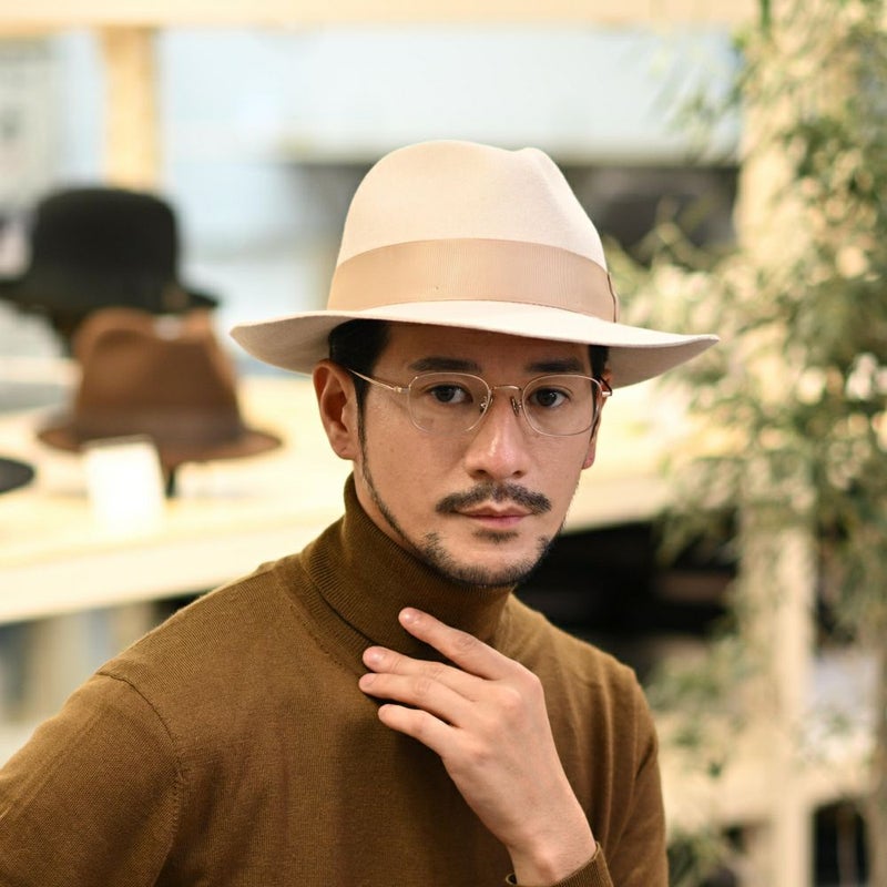 ビガリのフェルトハット ALFREDO（アルフレード）クリーム