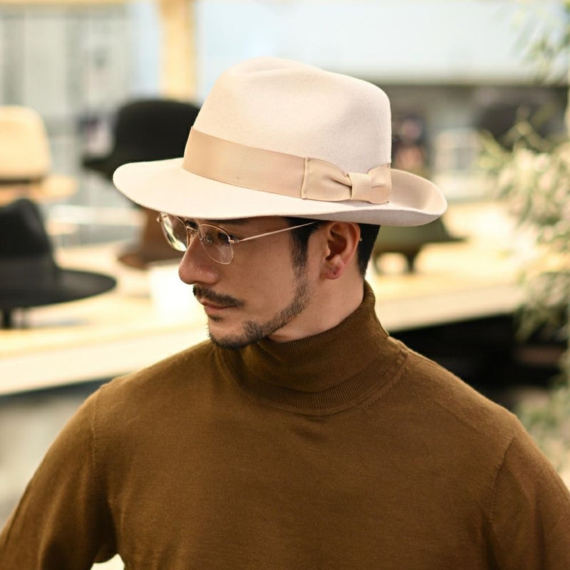 ビガリのフェルトハット ALFREDO（アルフレード）クリーム