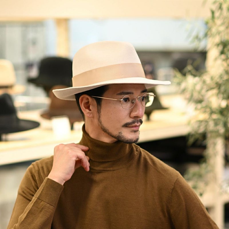 ビガリのフェルトハット ALFREDO（アルフレード）クリーム