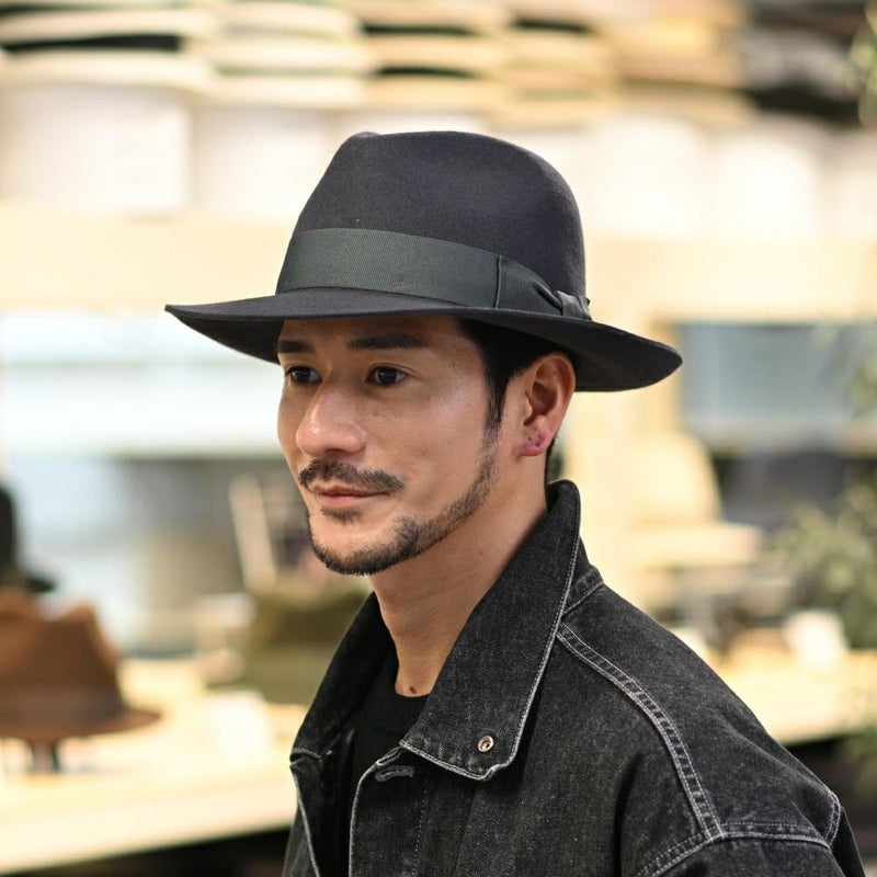 ビガリのフェルトハット ALFREDO（アルフレード）ダークグレー