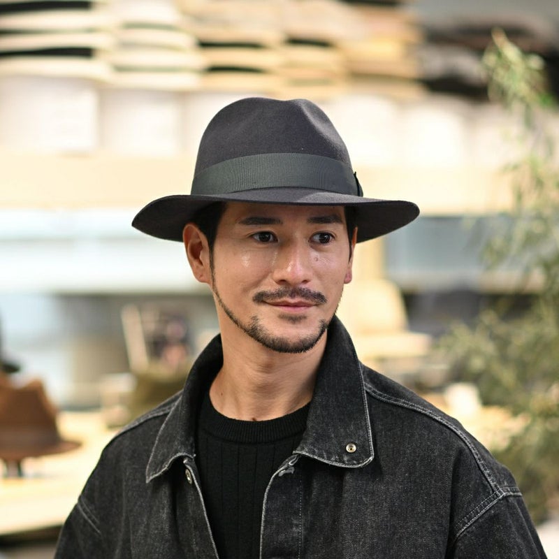 ビガリのフェルトハット ALFREDO（アルフレード）ダークグレー