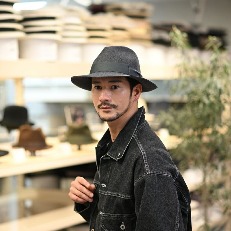 ビガリのフェルトハット ALFREDO（アルフレード）ダークグレー