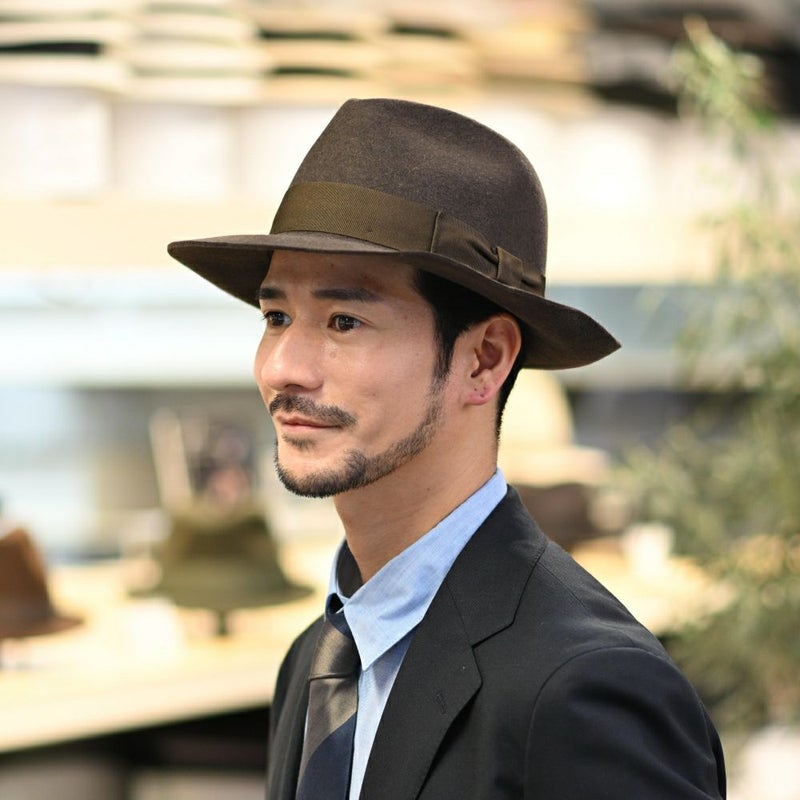 ビガリのフェルトハット ALFREDO（アルフレード）タバコ