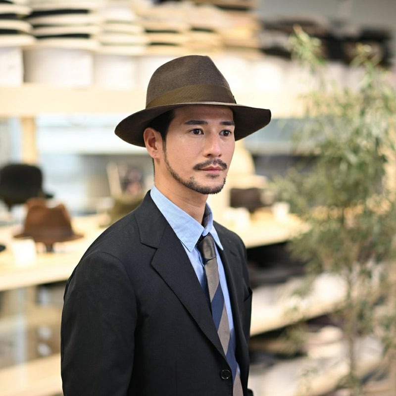 ビガリのフェルトハット ALFREDO（アルフレード）タバコ