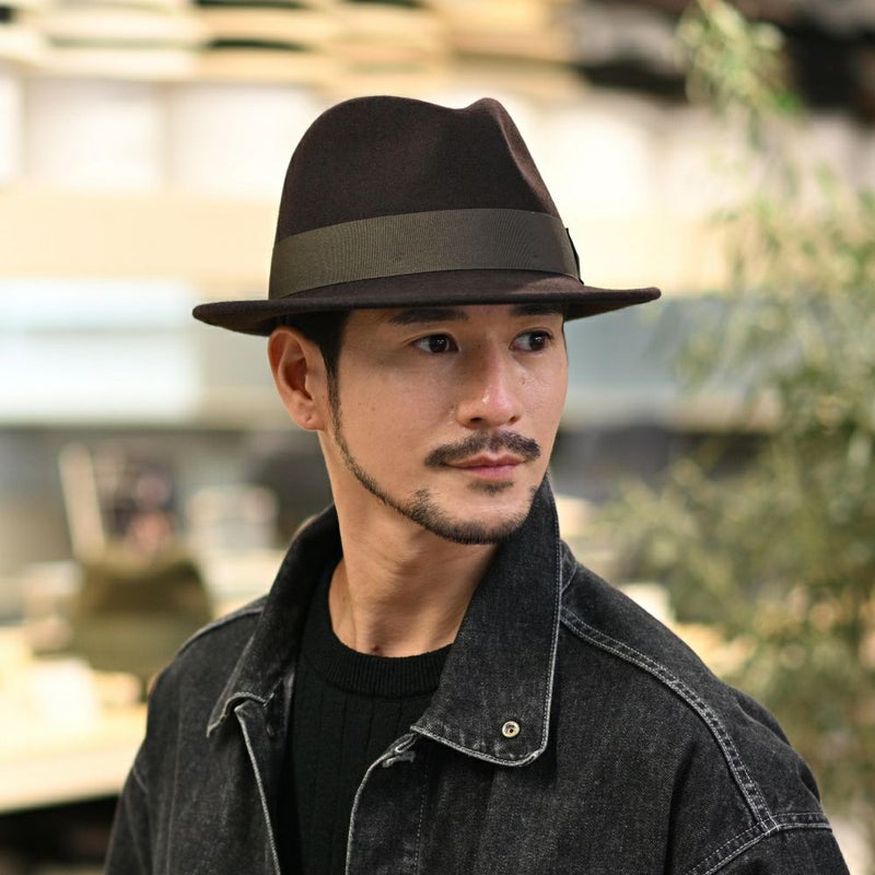 ビガリのフェルトハット AVANTE（アバンテ）ダークブラウン