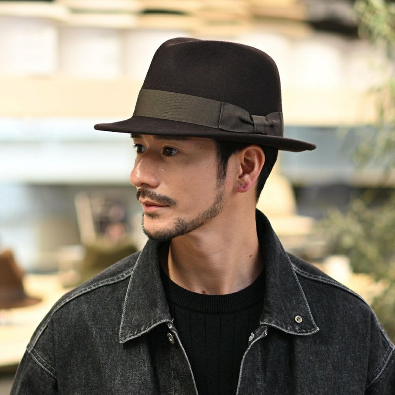 ビガリのフェルトハット AVANTE（アバンテ）ダークブラウン