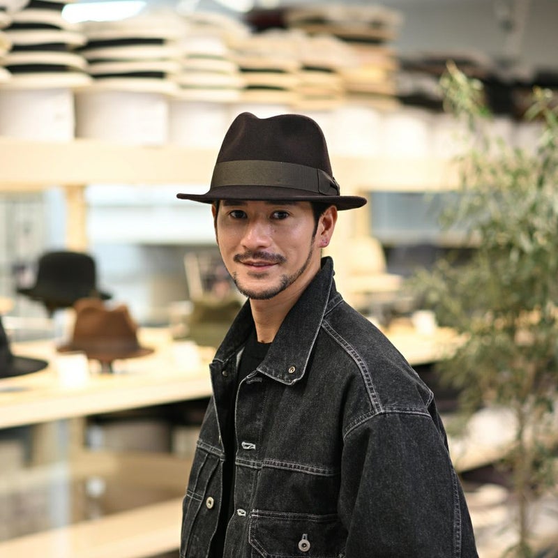 ビガリのフェルトハット AVANTE（アバンテ）ダークブラウン