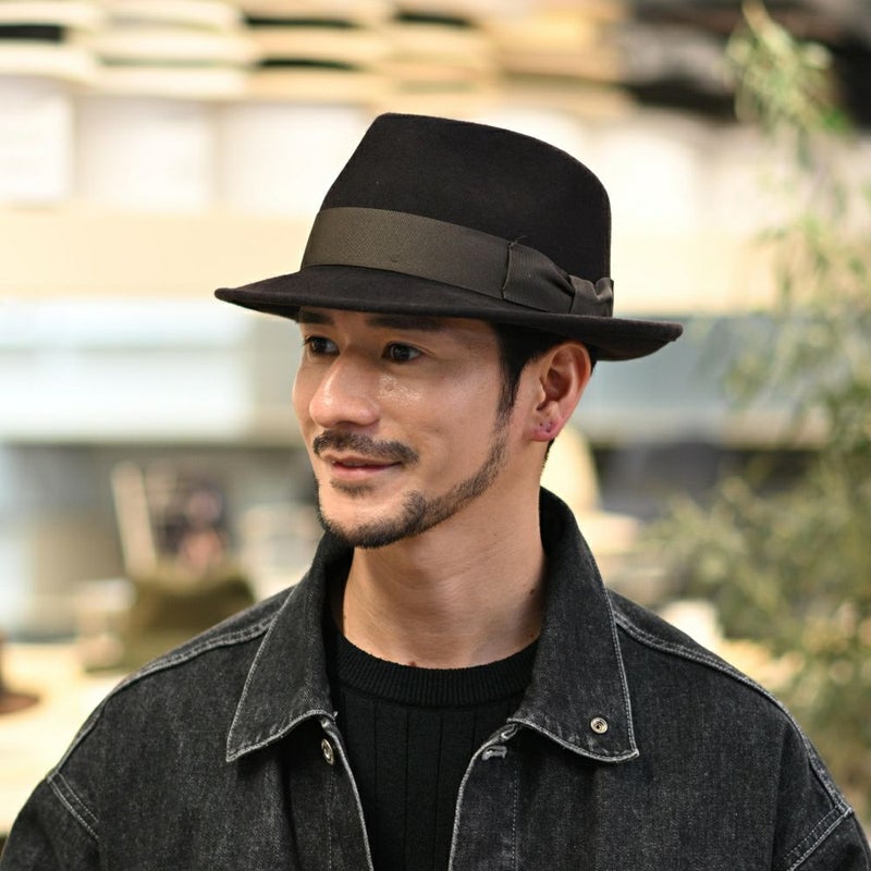 ビガリのフェルトハット PLOMO（プロモ）ダークブラウン