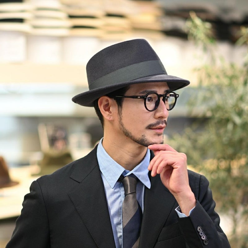 ビガリのフェルトハット PLOMO（プロモ）ダークグレー