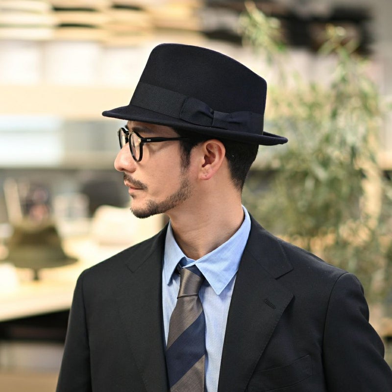 ビガリのフェルトハット RICARDO（リカルド）ネイビー
