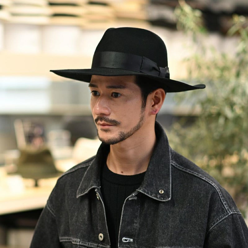 ビガリのフェルトハット ZOEY（ゾーイ）ブラック