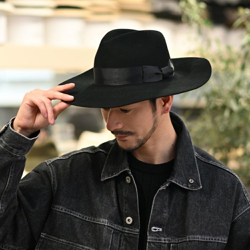 ビガリのフェルトハット ZOEY（ゾーイ）ブラック