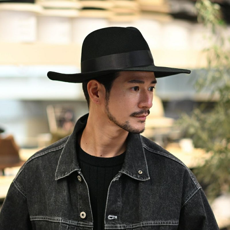 ビガリのフェルトハット ZOEY（ゾーイ）ブラック