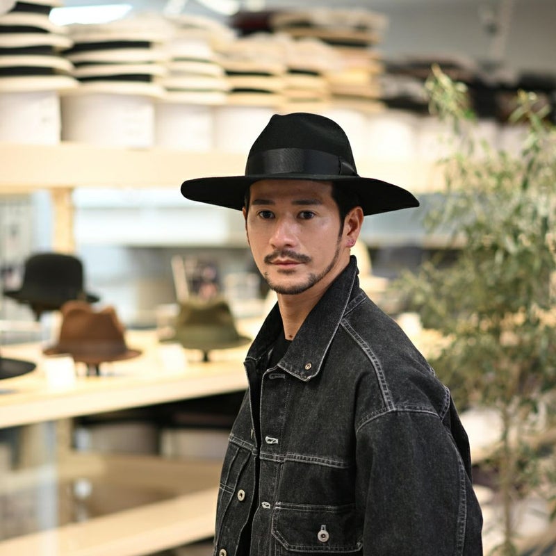 ビガリのフェルトハット ZOEY（ゾーイ）ブラック