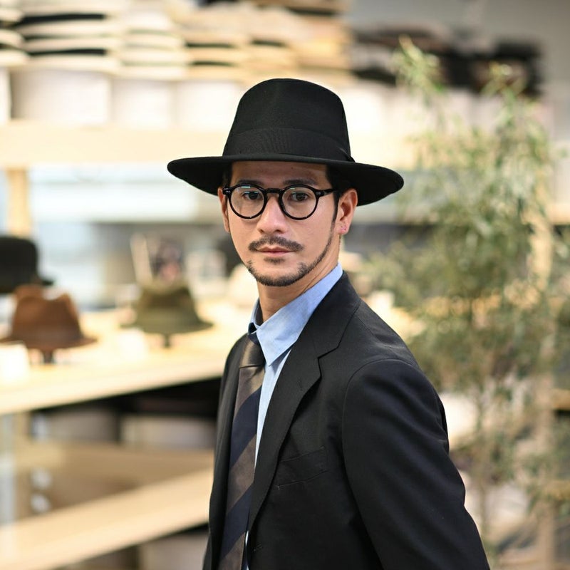 ビガリのフェルトハット HUGH（ヒュー）ブラック