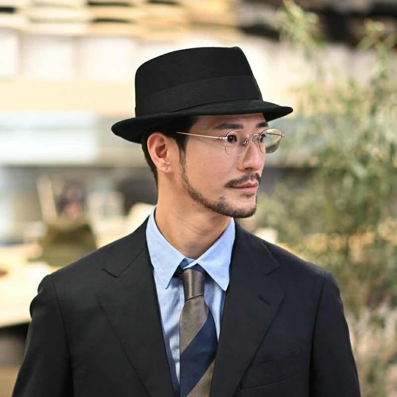 ビガリのフェルトハット DIAMOND STINGY（ダイヤモンド スティンギー）ブラック