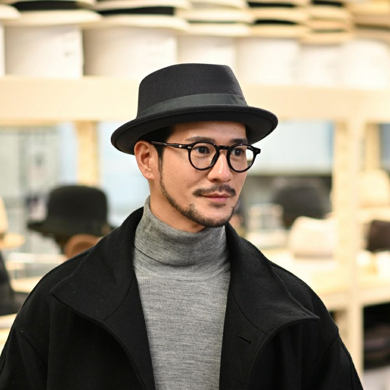 ビガリのフェルトハット DIAMOND STINGY（ダイヤモンド スティンギー）ダークグレー