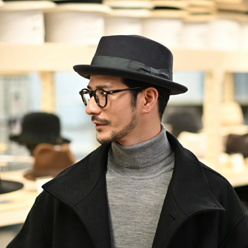 ビガリのフェルトハット DIAMOND STINGY（ダイヤモンド スティンギー）ダークグレー