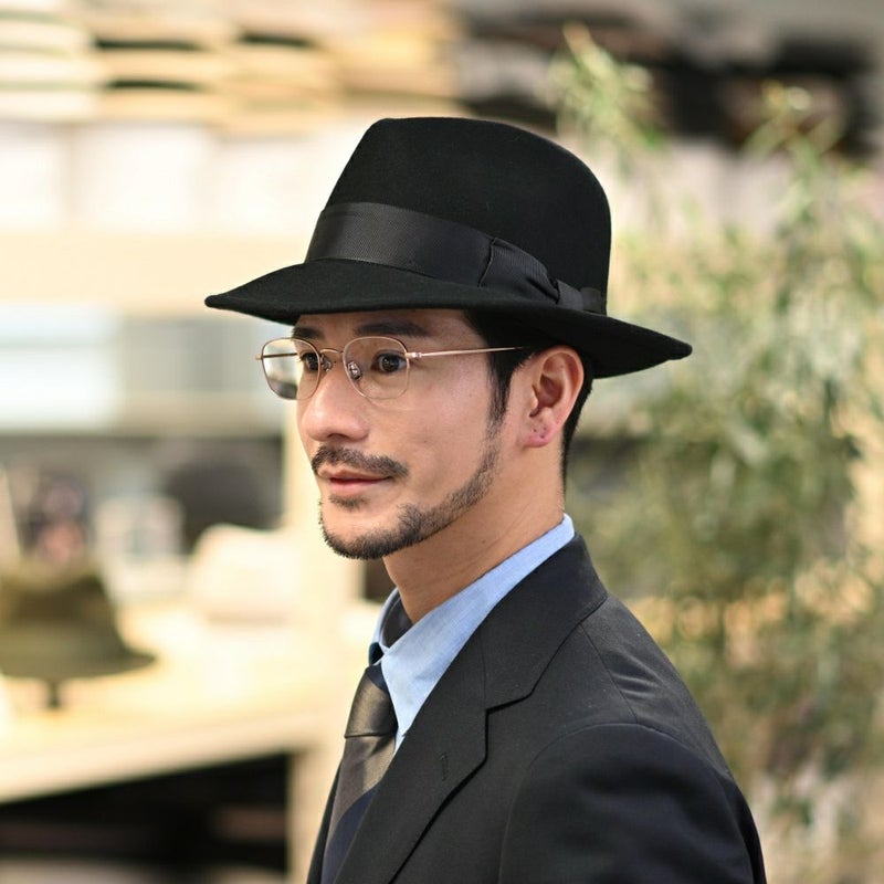 ビガリのフェルトハット ANDY（アンディ）ブラック